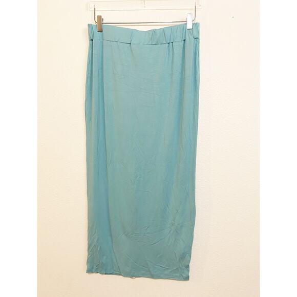 Misguided Ave Teal Crew Neck Top and Midi Skirt Set Women's Size 12 - Picture 5 of 8